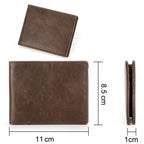 Carteira Masculina Couro Slim Bifold