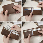 Carteira Masculina Couro Slim Bifold