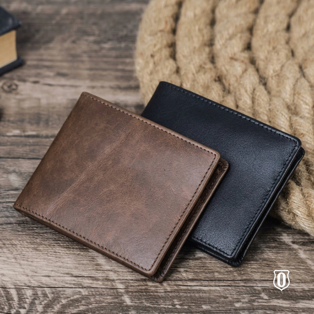 Carteira Masculina Couro Slim Bifold