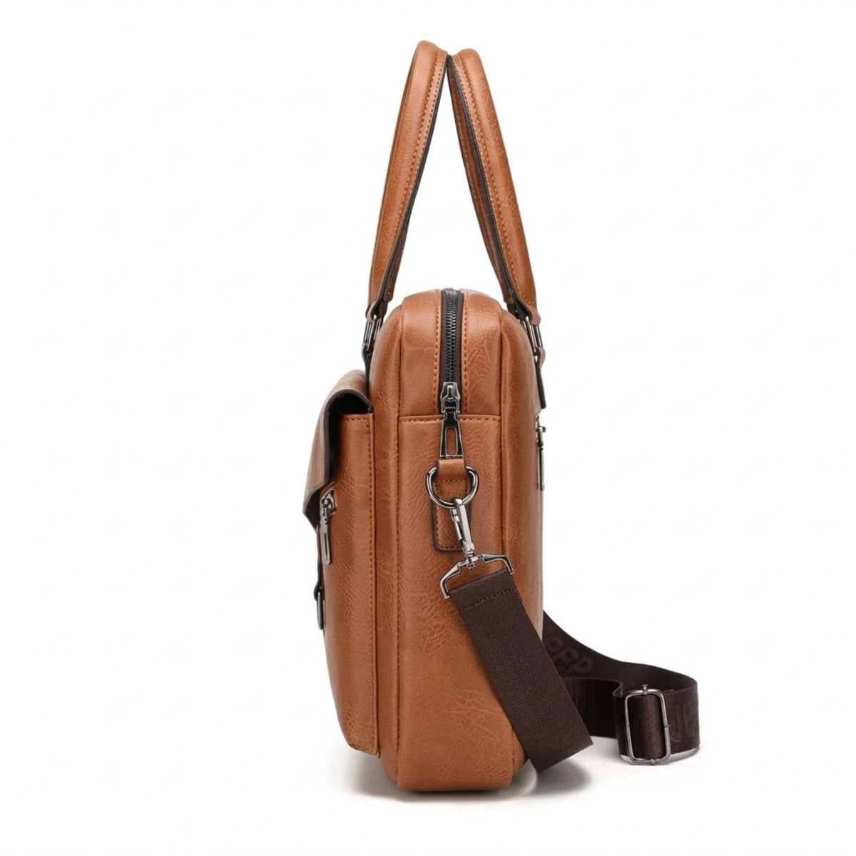 Maleta de couro executiva masculina Slim Savalli para uso profissional