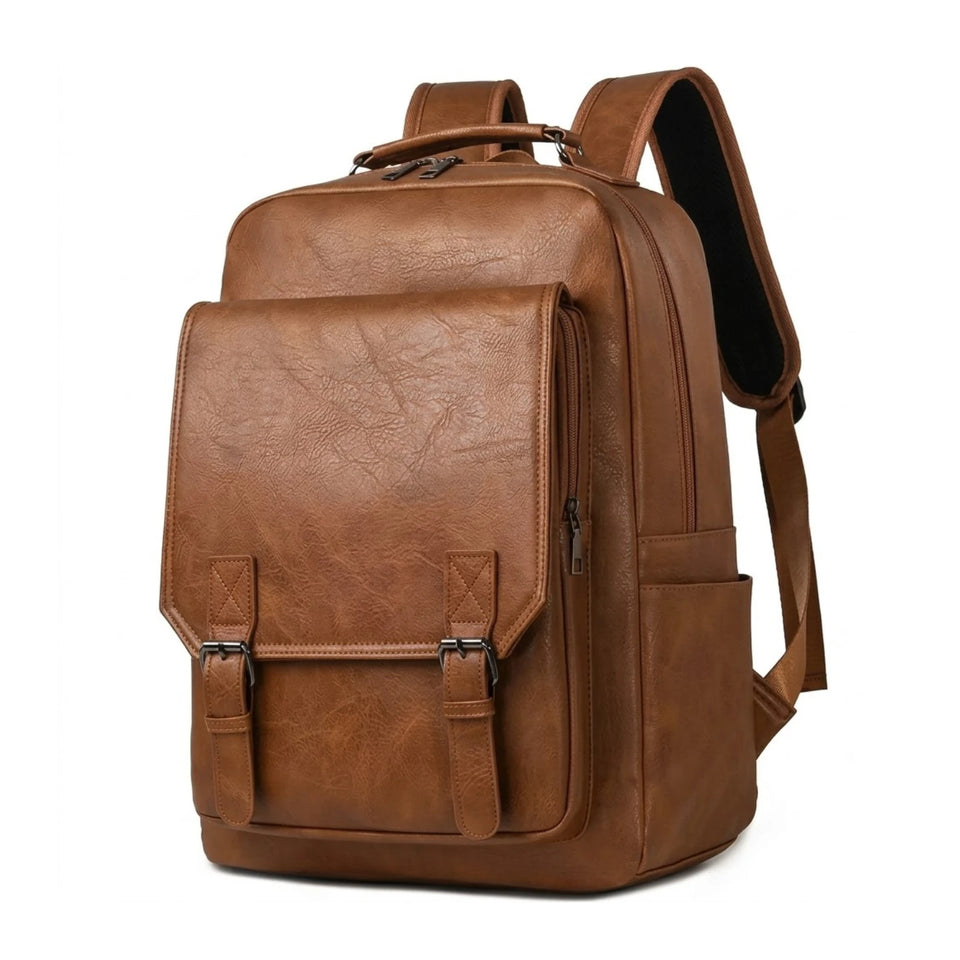 Mochila de Couro Vintage Executiva Genova