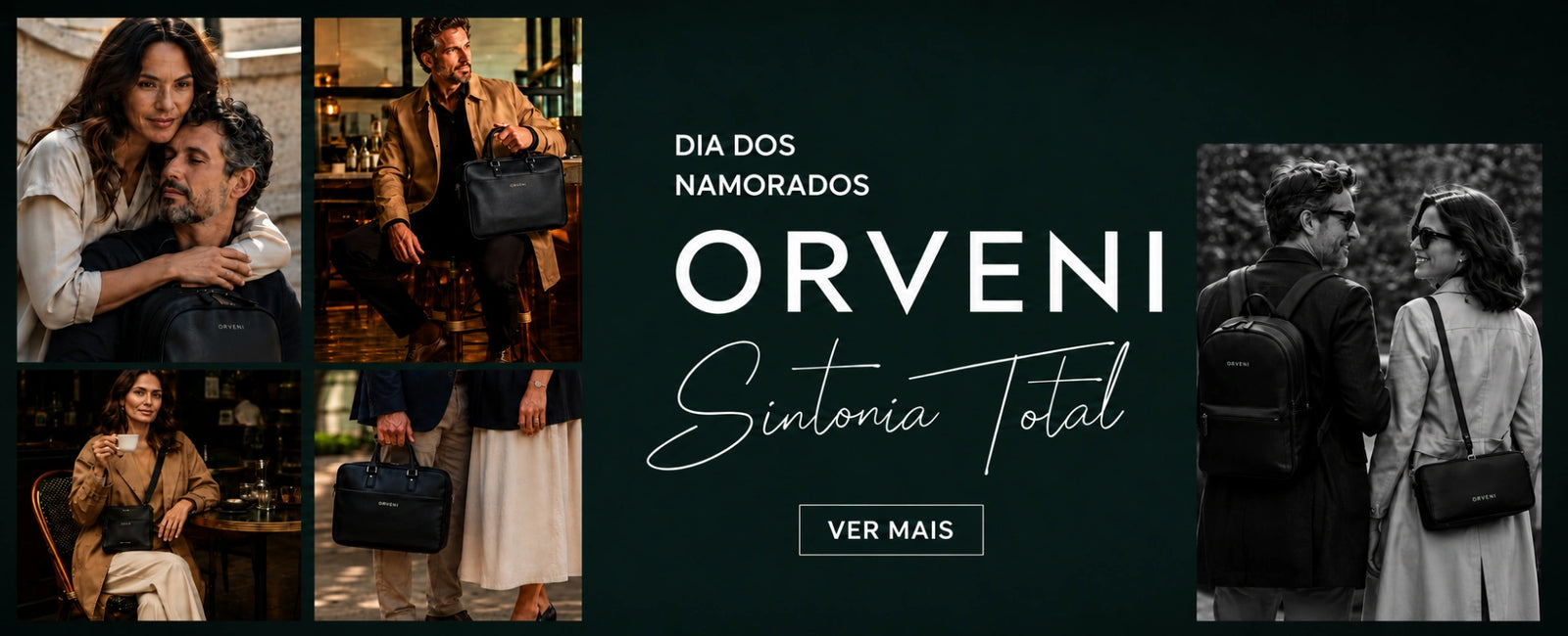 ORVENI - Coleção de acessórios masculinos premium em couro legítimo
