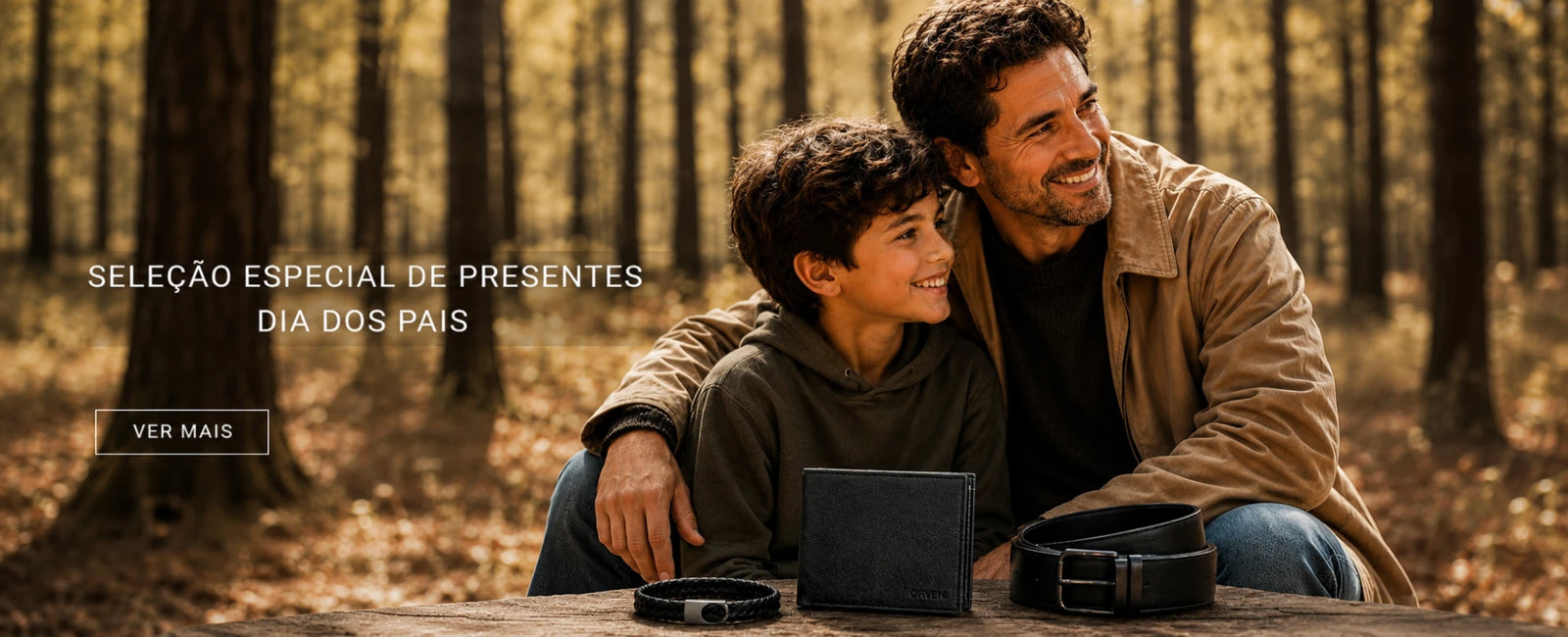 Pulseiras, carteiras e cintos de couro masculinos ORVENI, presentes ideais para homens elegantes