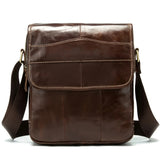 Bolsa de Couro Crossbody Cafe