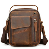 Bolsa de Couro Crossbody Vintage Arveni