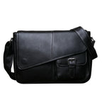 "Bolsa de Couro Crossbody Vintage Lucca, bolsa masculina de couro transversal com design vintage, acabamento premium e estilo sofisticado para o dia a dia."