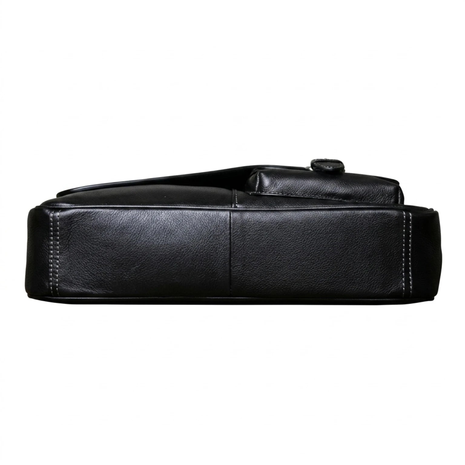 "Bolsa de Couro Crossbody Vintage Lucca, bolsa masculina de couro transversal com acabamento premium, design vintage e estilo sofisticado."