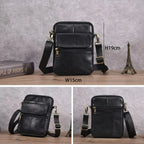 Bolsa masculina transversal Capri em couro legítimo, bolsa de couro legítimo masculina com design elegante, funcional e acabamento de alta qualidade