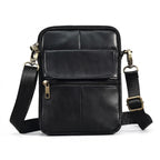 Bolsa de Couro Masculina Transversal Capri em couro legítimo, bolsa masculina elegante com acabamento premium e design sofisticado