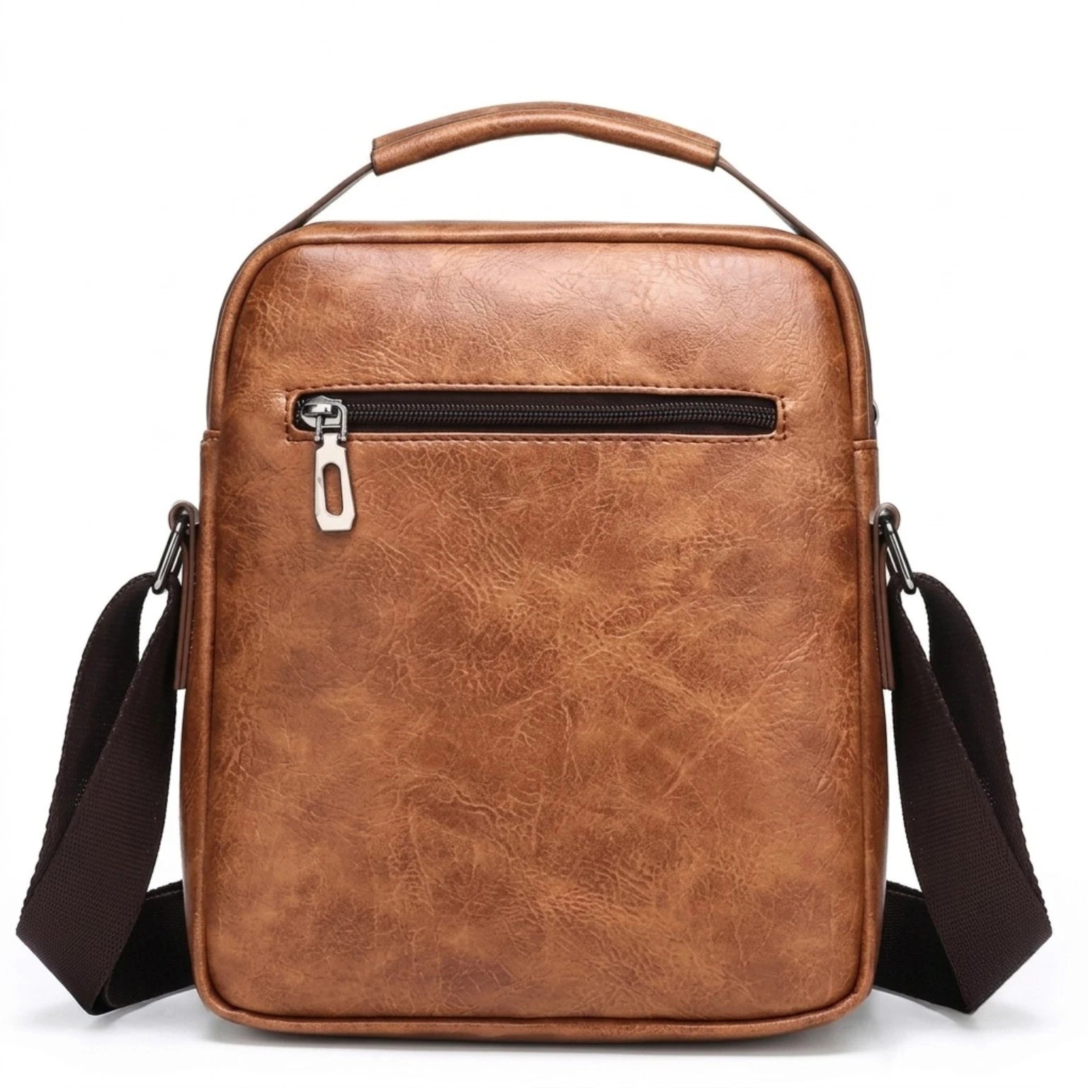 Bolsa masculina transversal Milano em couro legítimo, bolsa de couro legítimo masculina com design elegante, funcional e acabamento de alta qualidade