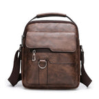 Bolsa masculina transversal Milano em couro legítimo, bolsa de couro legítimo masculina com design elegante, funcional e acabamento de alta qualidade