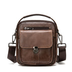 Bolsa de couro masculina Valenzo elegante para uso diário e trabalho.