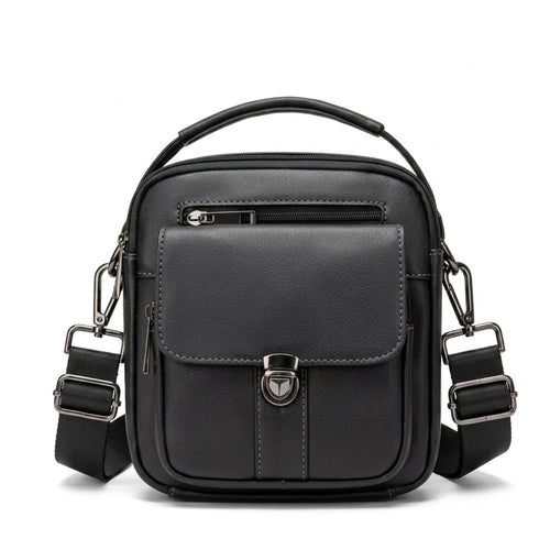Bolsa de couro masculina Valenzo elegante para uso diário e trabalho.