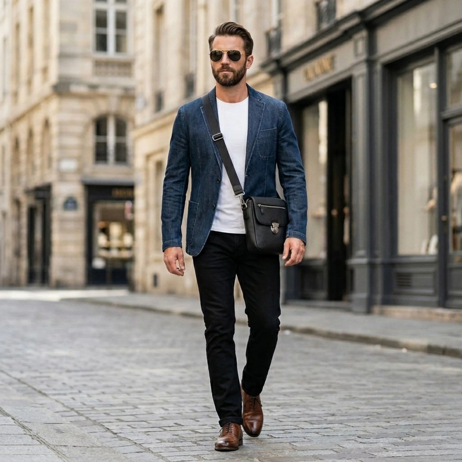 Bolsa de Couro Masculina Valenzo
