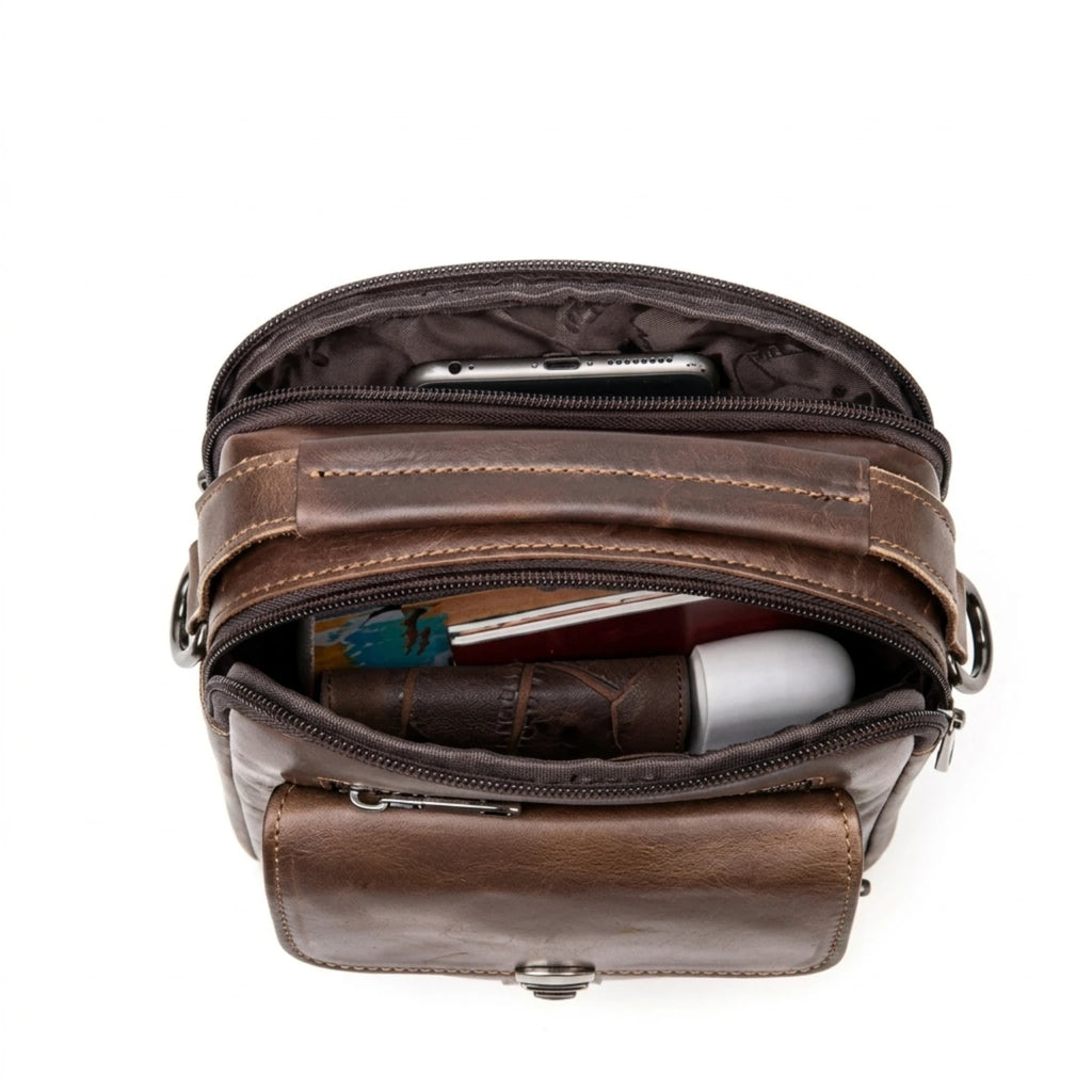 Bolsa de Couro Masculina Valenzo