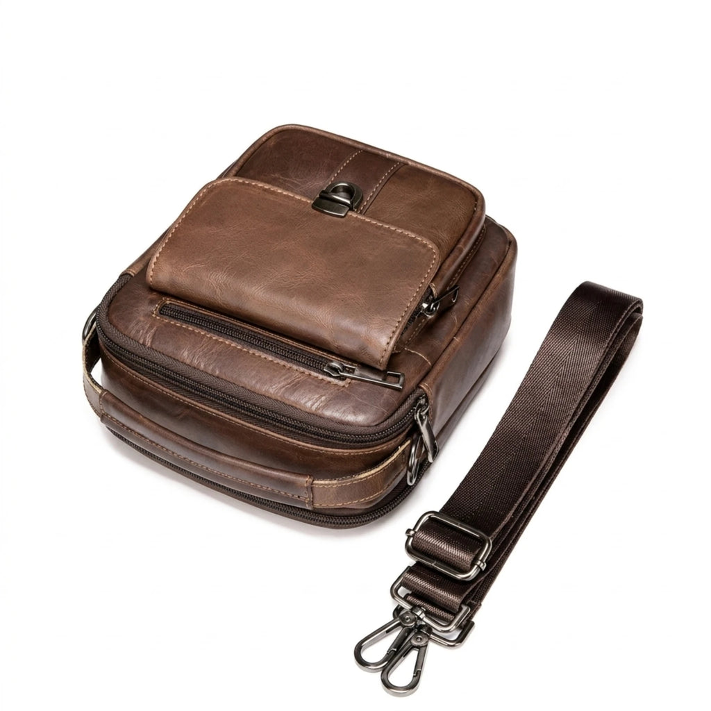 Bolsa de Couro Masculina Valenzo