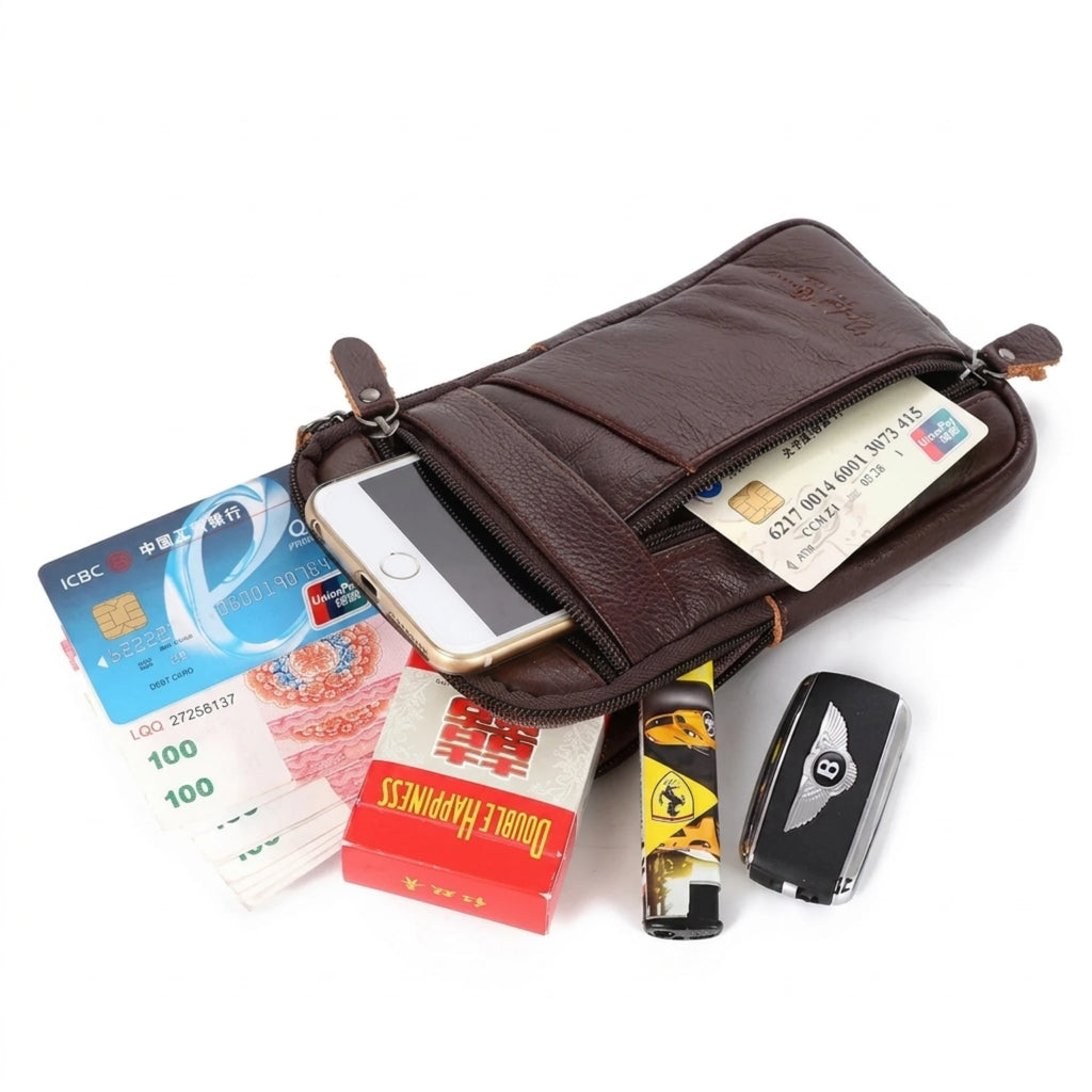Bolsa de Couro Transversal Arms Urban confortável e funcional para o dia a dia.