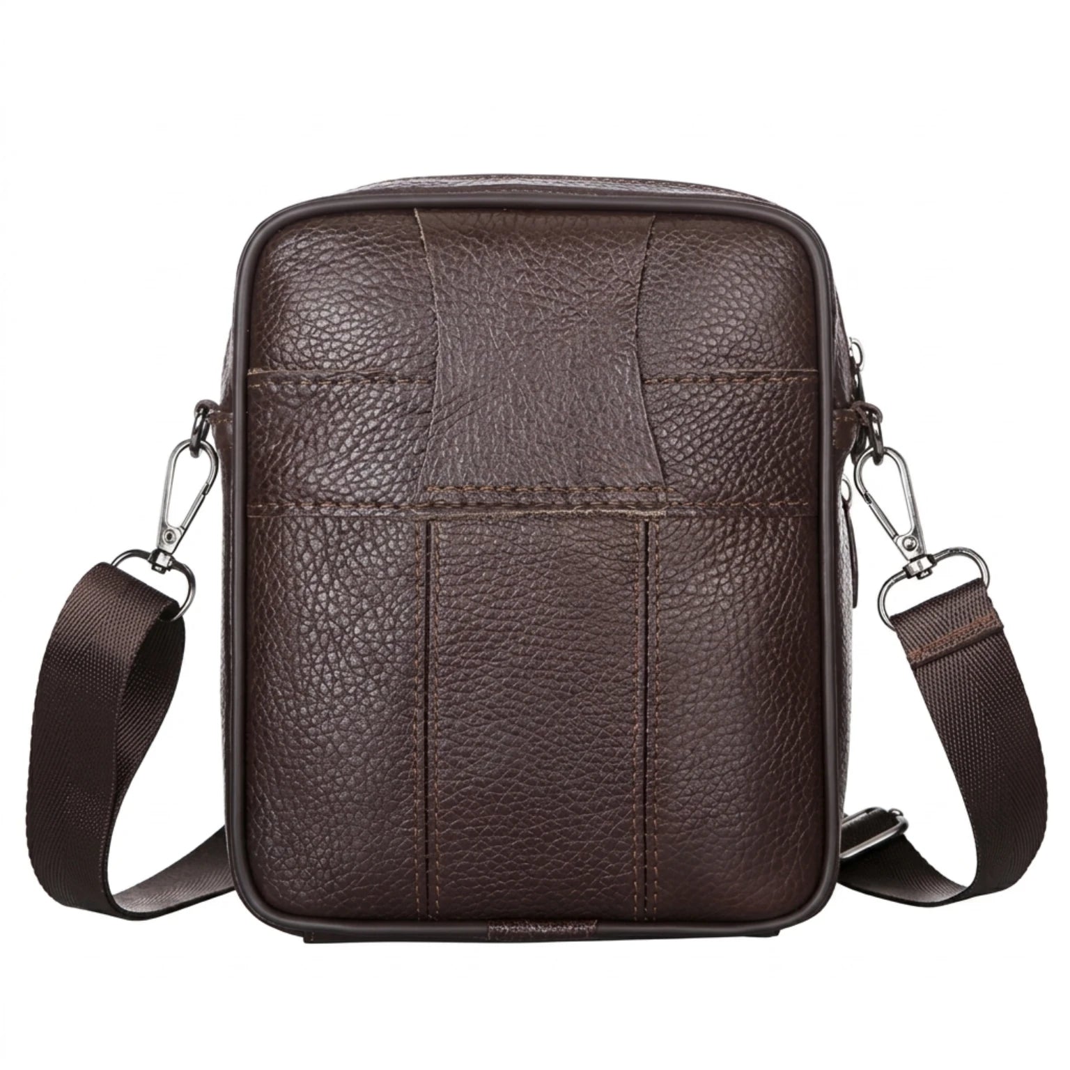 Bolsa transversal de couro masculina com design moderno e alta durabilidade.