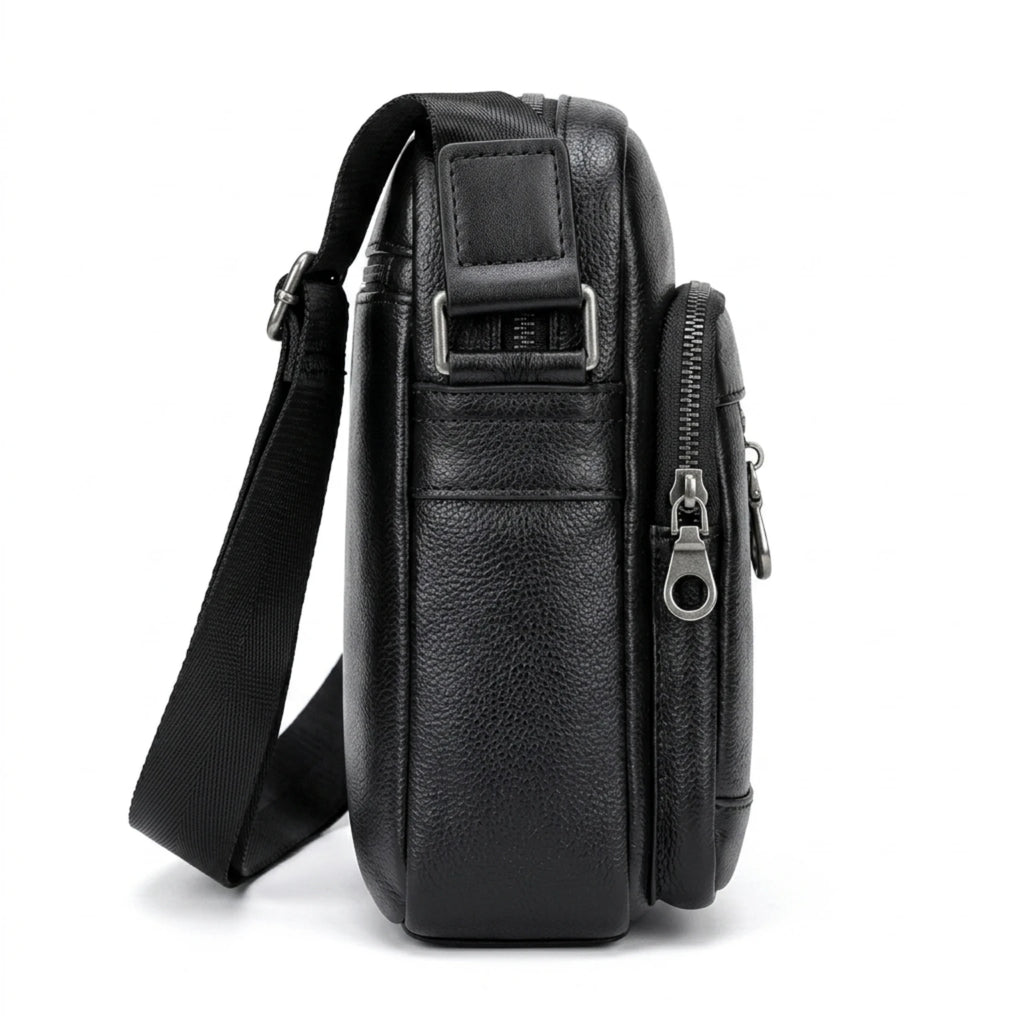 Bolsa de couro masculina Savalli moderna e confortável para o dia a dia.