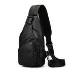 "Bolsa de Couro Transversal Vintage Renzo, bolsa masculina de couro com design vintage, alça transversal ajustável e acabamento premium para uso diário e viagens."