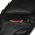 "Bolsa de Couro Transversal Vintage Renzo, bolsa masculina de couro transversal com acabamento premium, design vintage e estilo sofisticado."