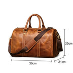 Bolsa de couro Milano Heritage perfeita para viajar com conforto e elegância.