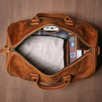 Bolsa de couro Milano Heritage perfeita para viajar com conforto e elegância.