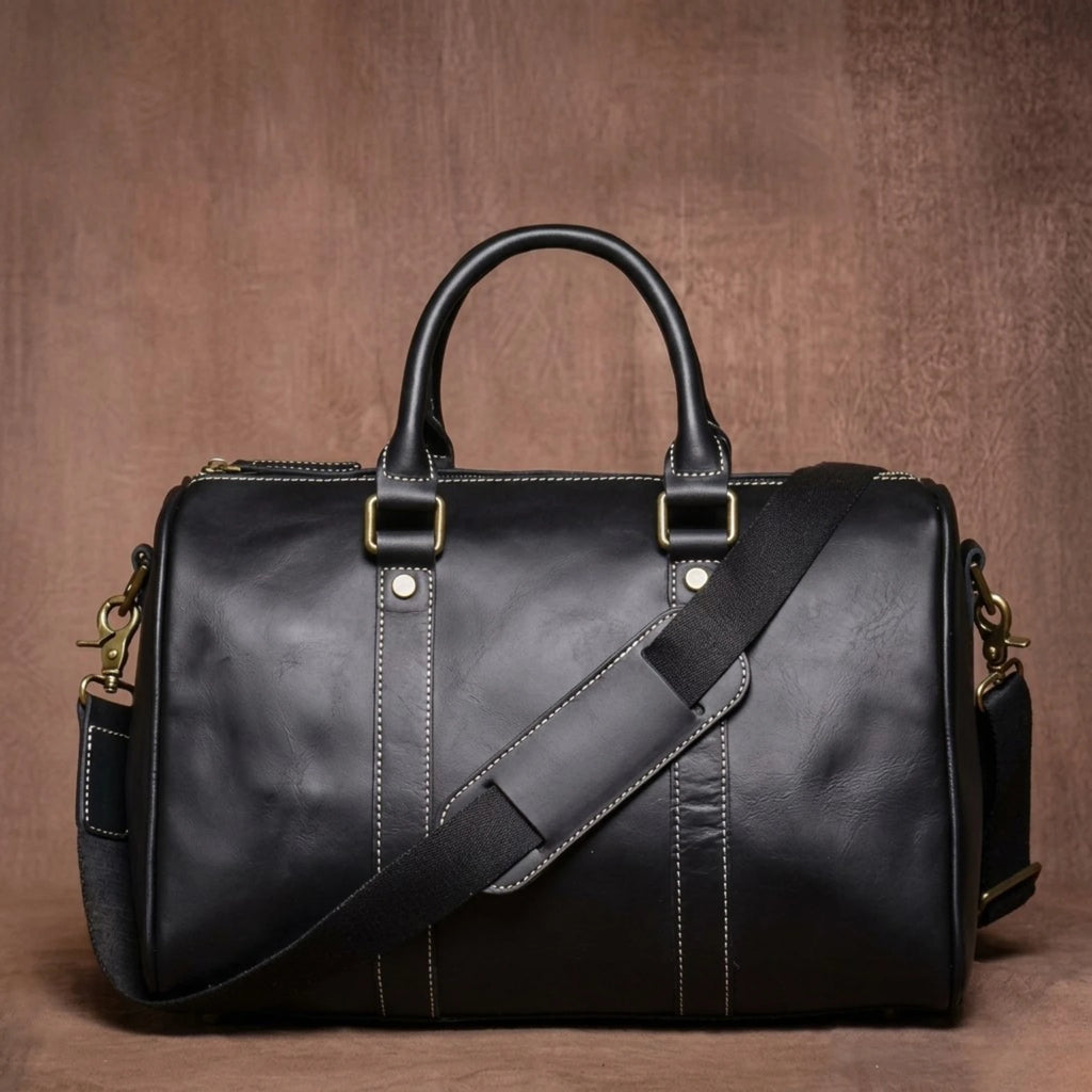 Bolsa de couro Milano Heritage perfeita para viajar com conforto e elegância.