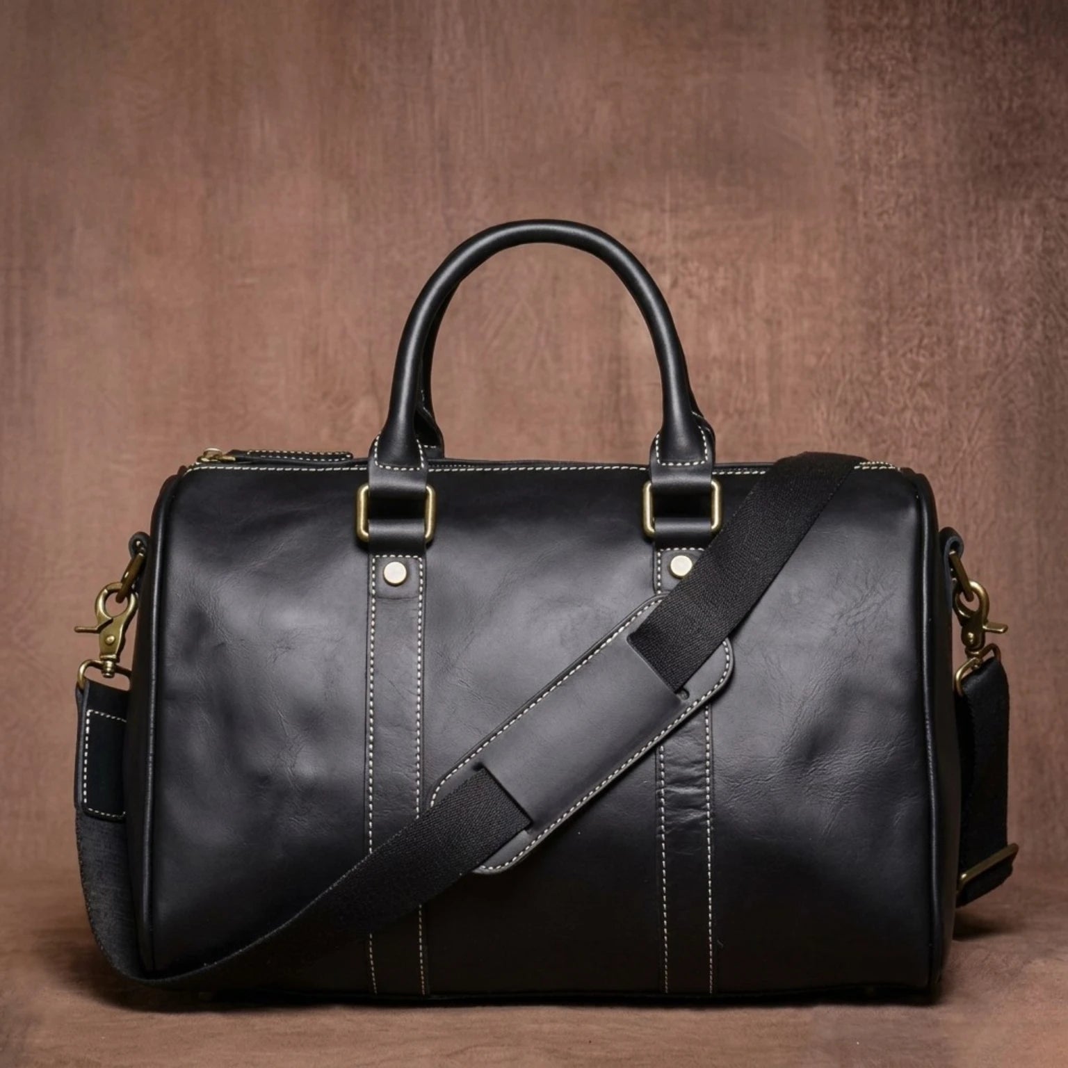 Bolsa de couro Milano Heritage perfeita para viajar com conforto e elegância.