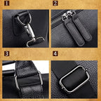 Bolsa de couro Milano Leather perfeita para viagens confortáveis com elegância e durabilidade.