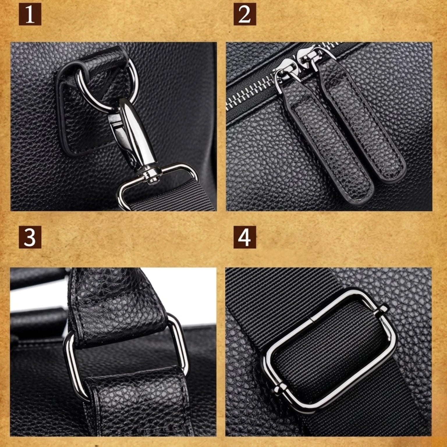 Bolsa de couro Milano Leather perfeita para viagens confortáveis com elegância e durabilidade.