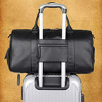 Bolsa de couro Milano Leather perfeita para viagens confortáveis com elegância e durabilidade.