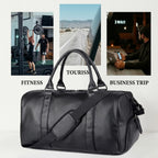 Bolsa de couro Milano Leather perfeita para viagens confortáveis com elegância e durabilidade.