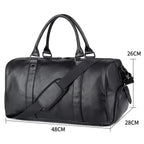 Bolsa de couro Milano Leather perfeita para viagens confortáveis com elegância e durabilidade.