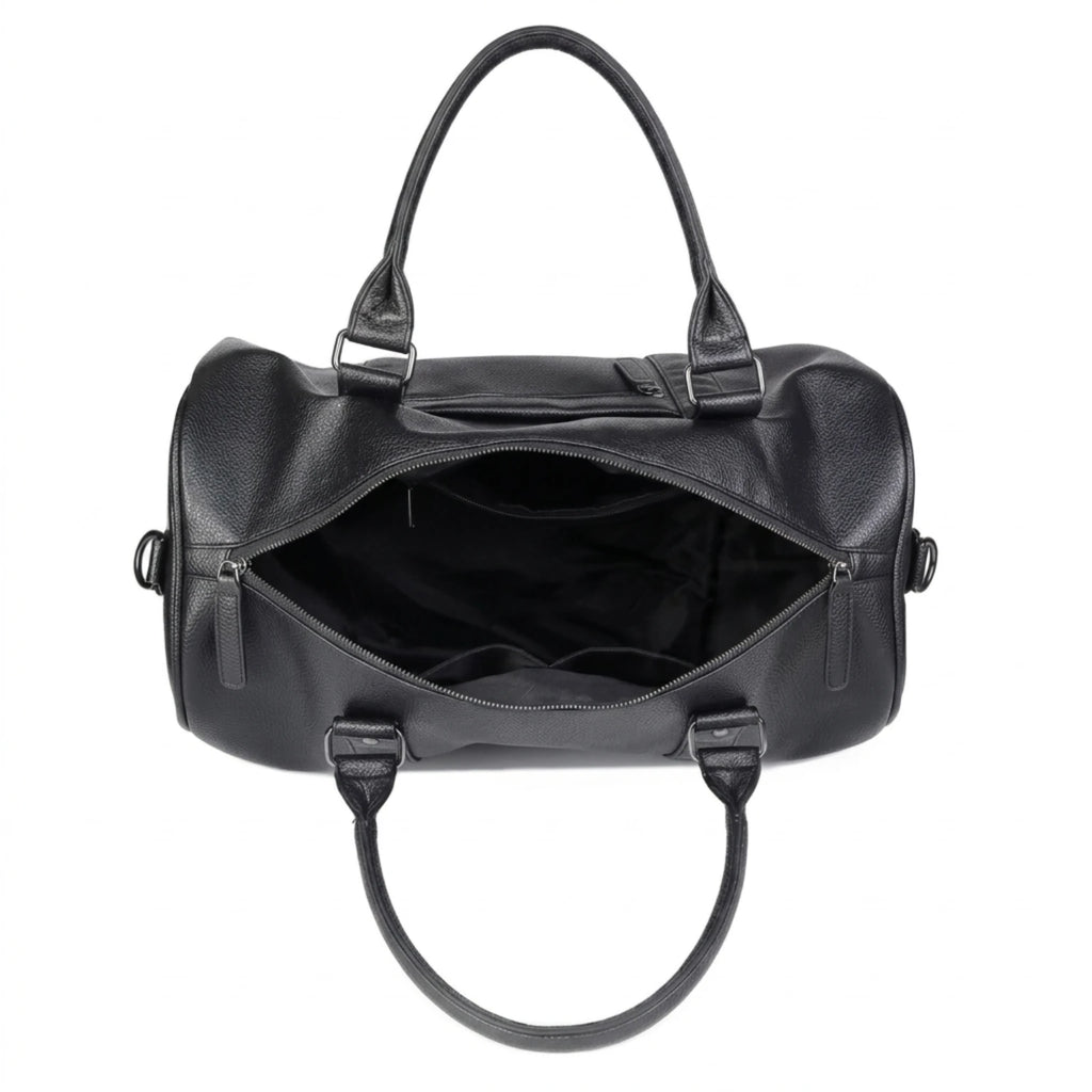 Bolsa de couro Milano Leather perfeita para viagens confortáveis com elegância e durabilidade.