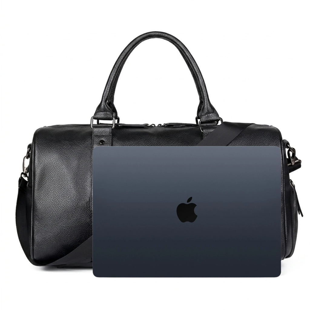 Bolsa de couro Milano Leather perfeita para viagens confortáveis com elegância e durabilidade.