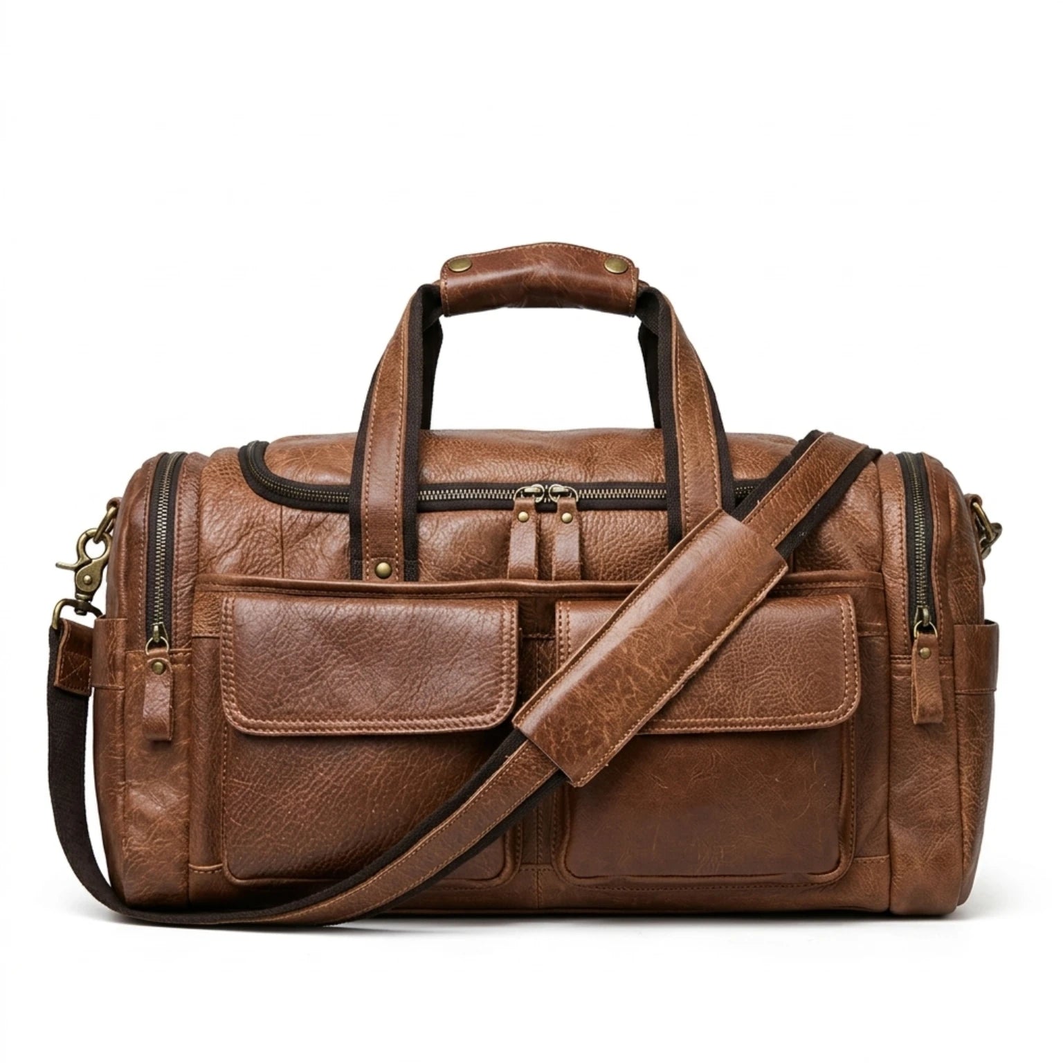 Bolsa de Viagem Executiva de Couro Lorenzo elegante para viagens e compromissos profissionais.