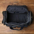 Bolsa de couro Lorenzo para viagem com estilo refinado e excelente organização.