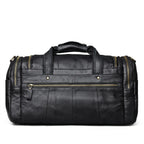 Bolsa de couro Lorenzo para viagem com estilo refinado e excelente organização.