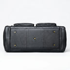Bolsa de couro Lorenzo para viagem com estilo refinado e excelente organização.