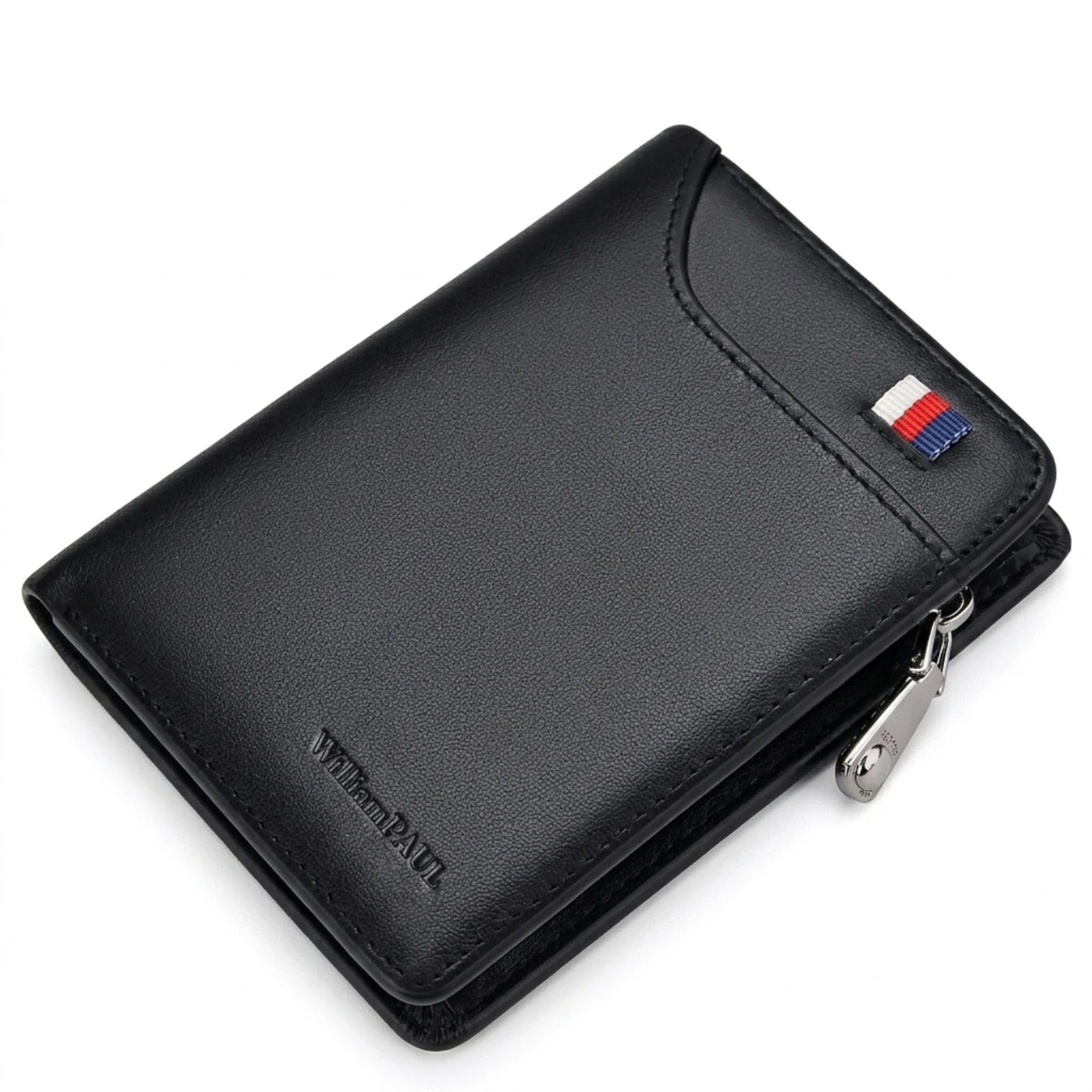 Carteira Masculina Couro Bifold Monaco em couro legítimo, carteira masculina slim com acabamento premium e design sofisticado