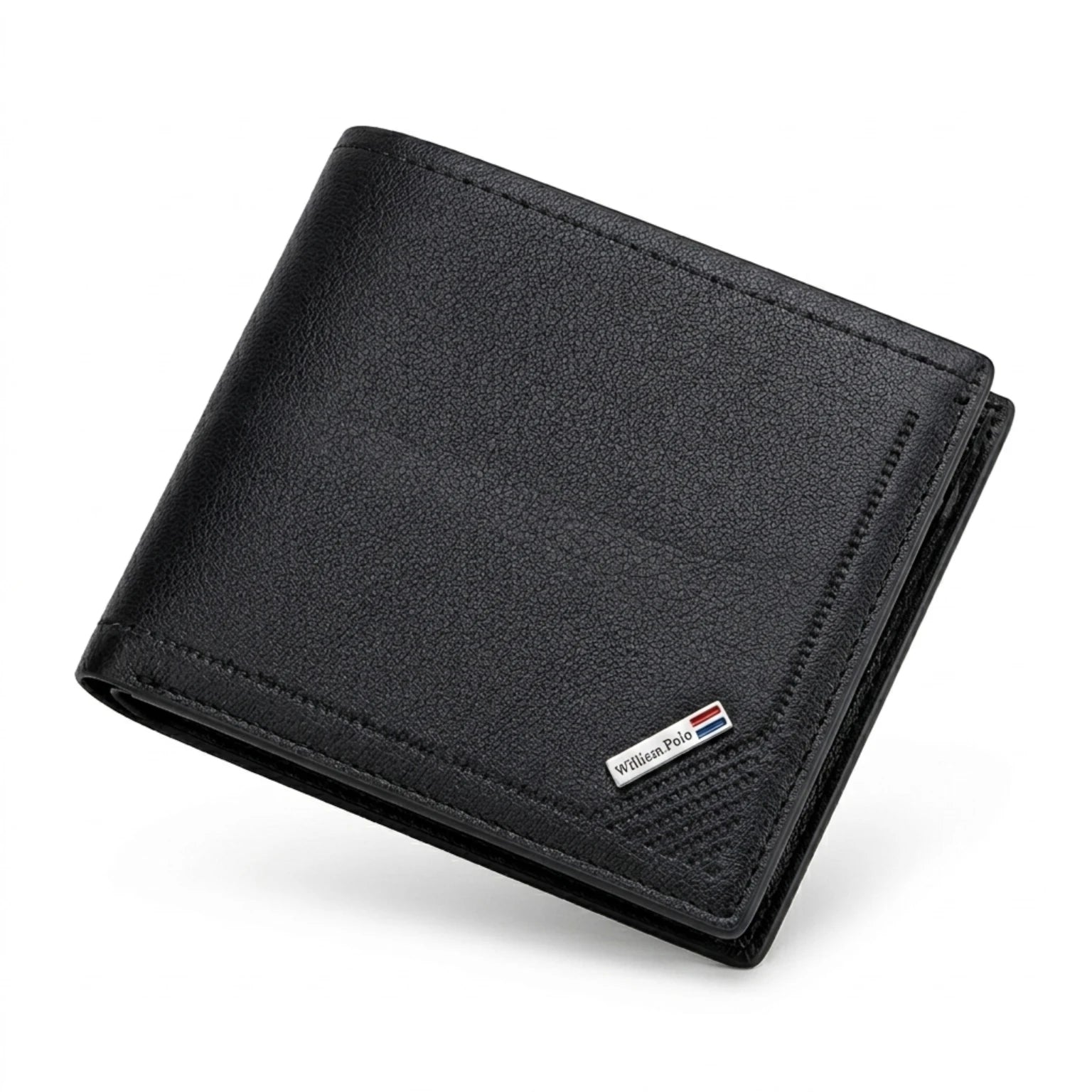 Carteira Masculina de Couro Texas Bifold, carteira masculina em couro legítimo com design bifold, estilo clássico e acabamento premium