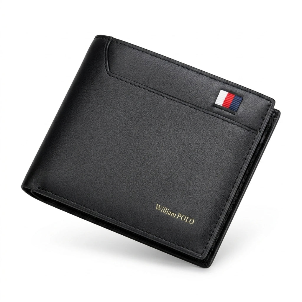 Carteira Masculina em Couro Carbon Signature, carteira masculina em couro legítimo com design slim, acabamento premium e estilo sofisticado