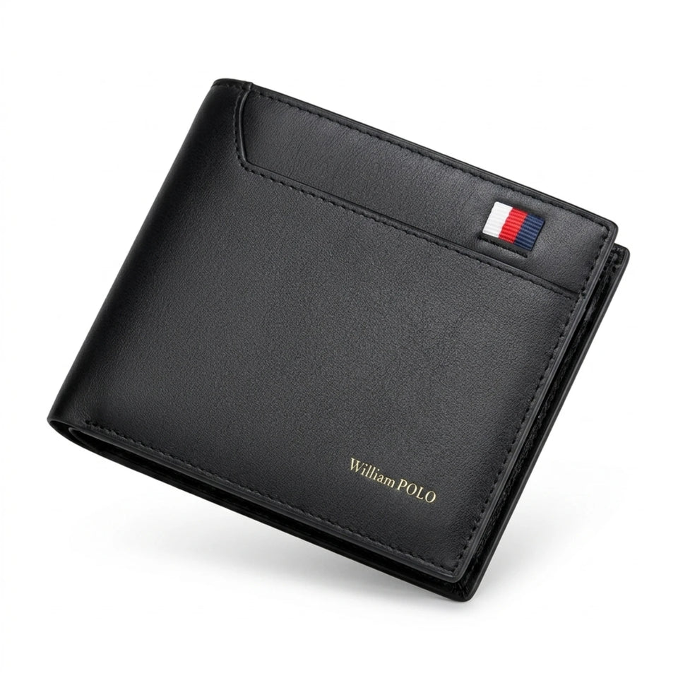 Carteira Masculina em Couro Carbon Signature, carteira masculina em couro legítimo com design slim, acabamento premium e estilo sofisticado