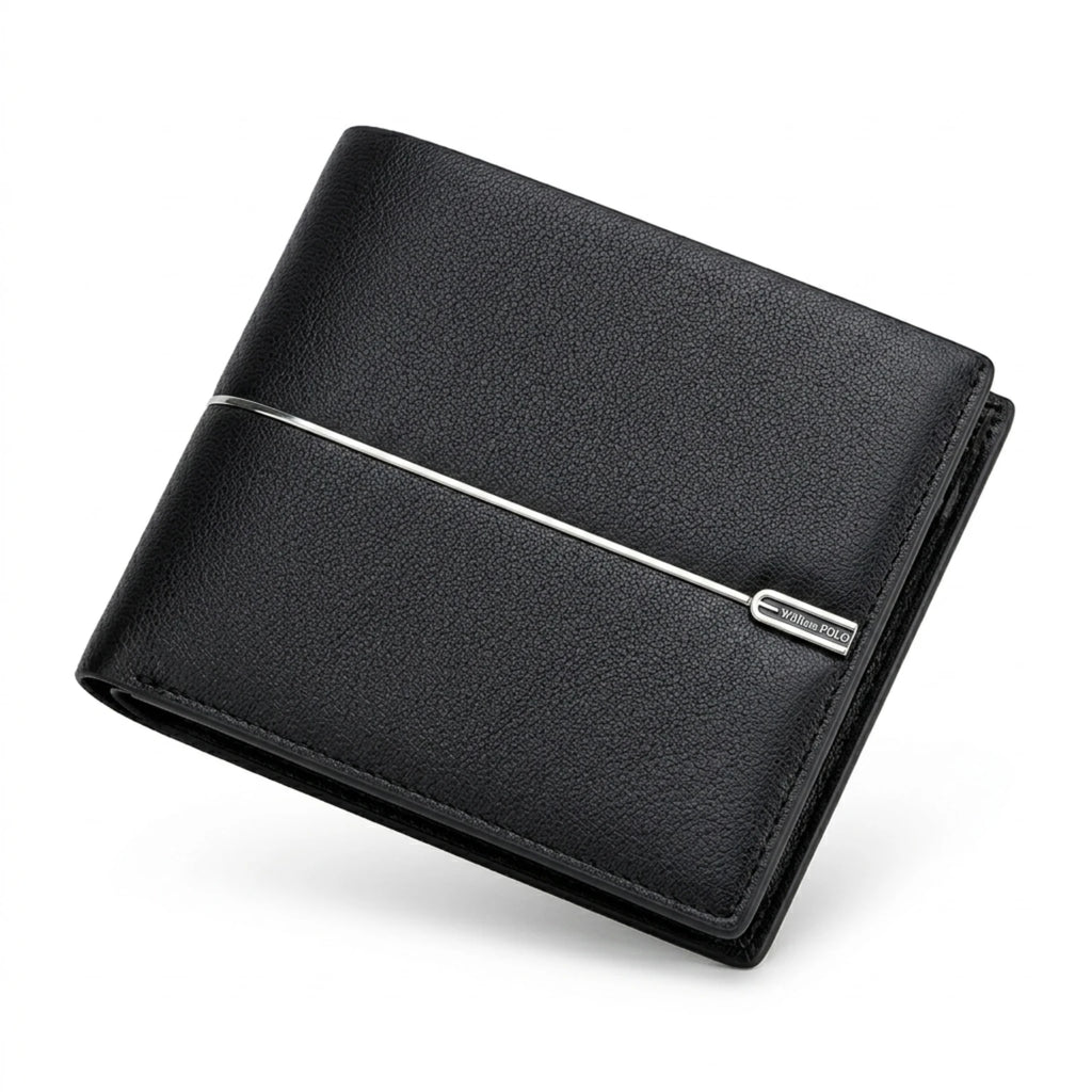 Carteira Masculina em Couro Executive, carteira masculina slim em couro legítimo com design sofisticado e acabamento premium
