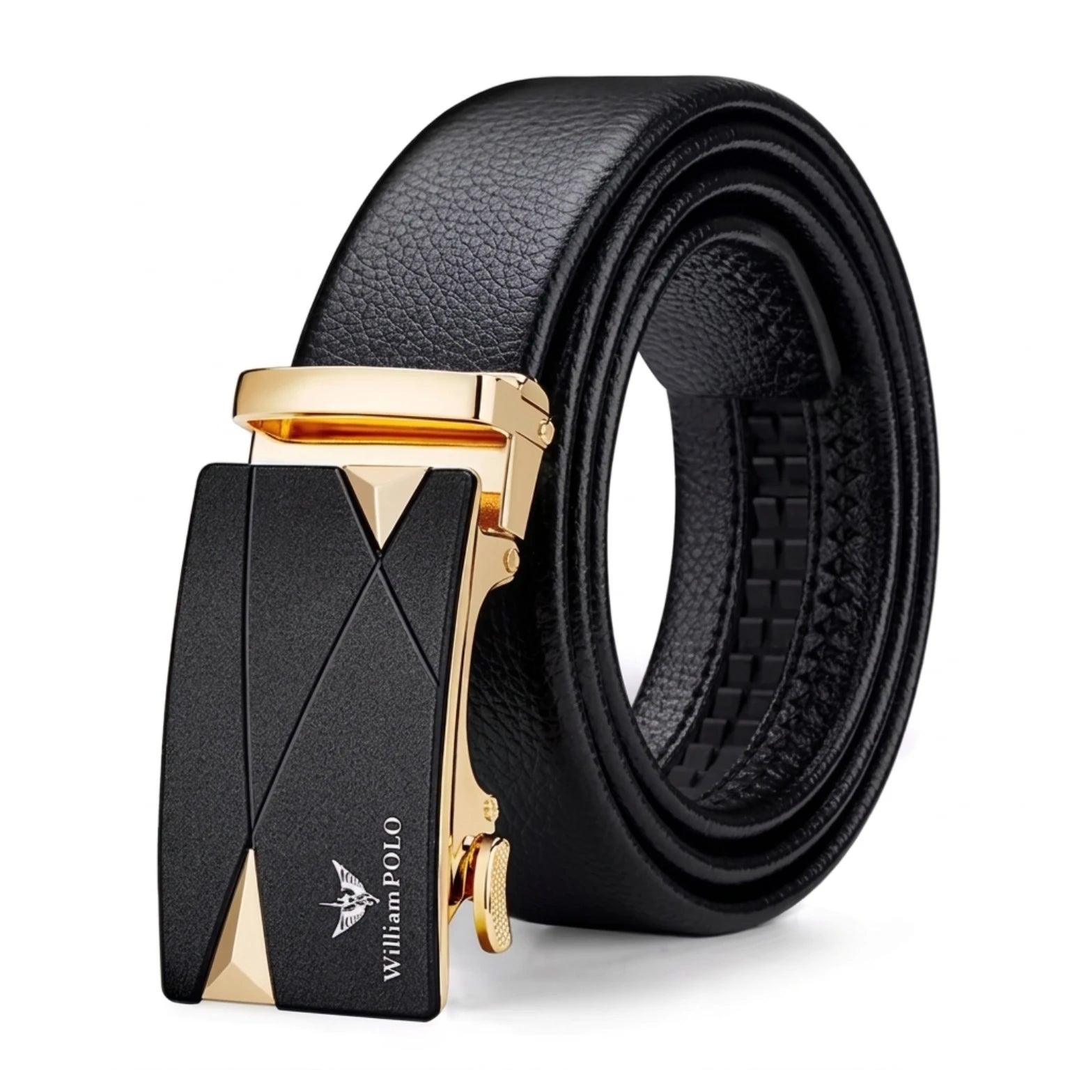 Cinto de Couro Masculino Executive Prestige em couro legítimo, design sofisticado e acabamento premium para homens elegantes