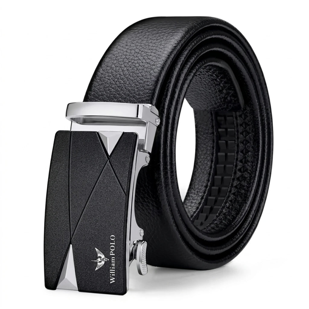Cinto de Couro Masculino Executive Prestige em couro legítimo, design sofisticado e acabamento premium para homens elegantes