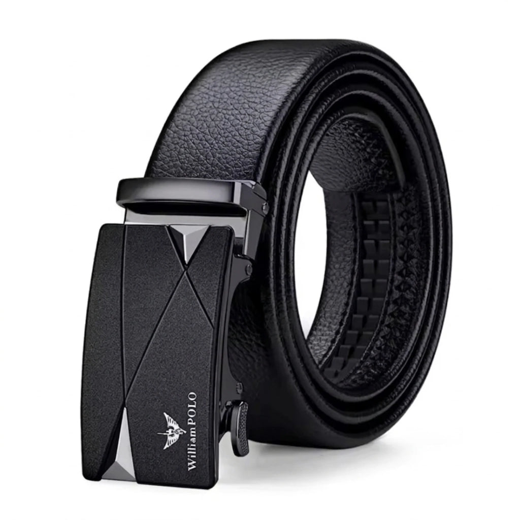 Cinto de Couro Masculino Executive Prestige em couro legítimo, design sofisticado e acabamento premium para homens elegantes