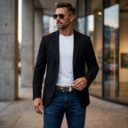 Cinto de Couro Masculino Executive Prestige com couro legítimo, estilo executivo, acabamento refinado e alta durabilidade