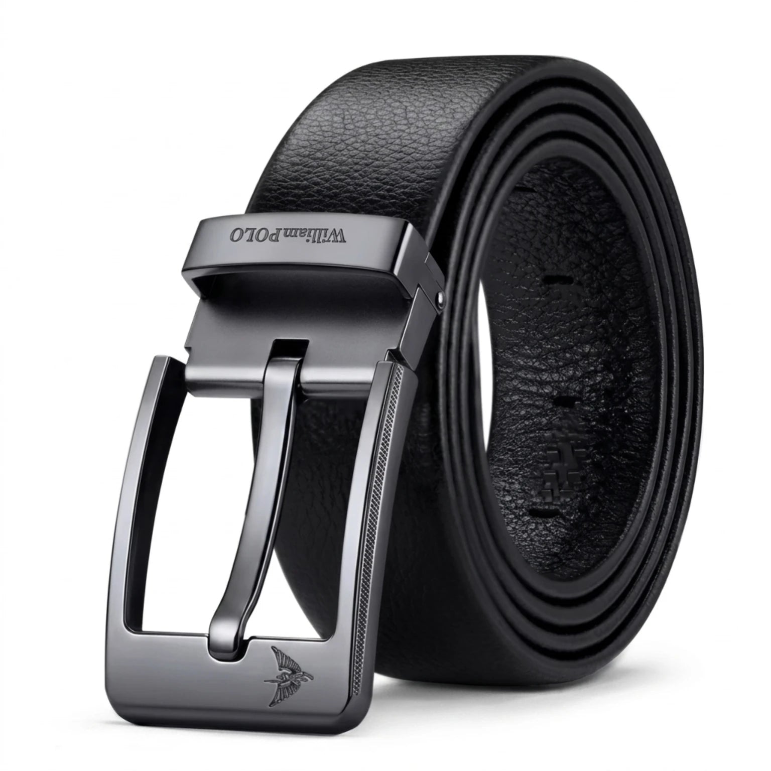 Cinto de Couro Masculino Retrô Clássico em couro legítimo, design elegante, acabamento premium e estilo atemporal